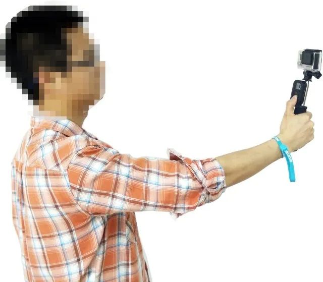 Bastão de mão com Encaixe para controle Extensível 1 metro P/ Go Pro - Foto 3