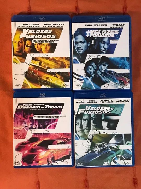 Coleção Bluray Velozes e Furiosos 1 ao 7 