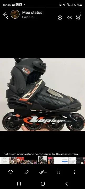 PATINS TRAXART SEMI PROFISSIONAL LIDÍSSIMO - Foto 2