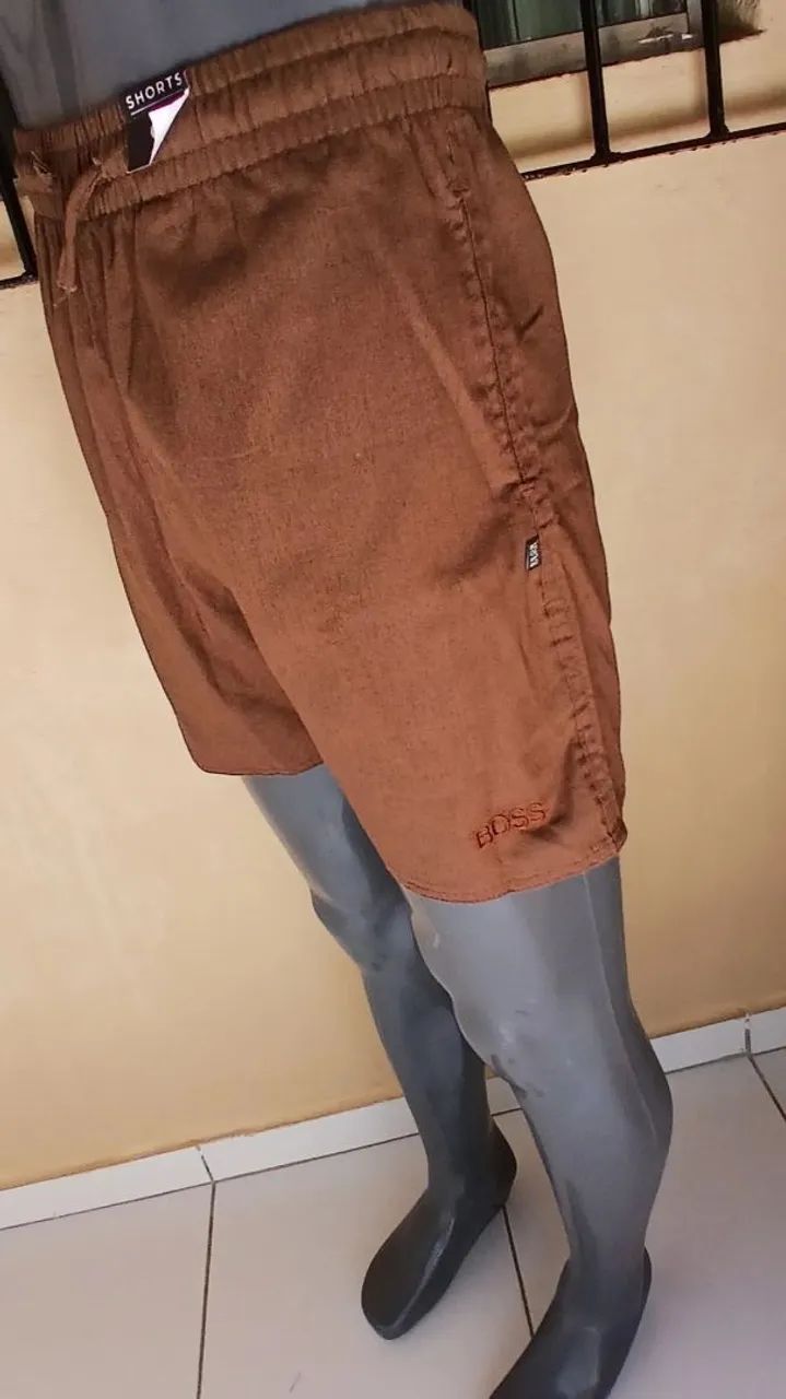 Short masculino linho Boss  - Marrom  R$50   - Foto 2