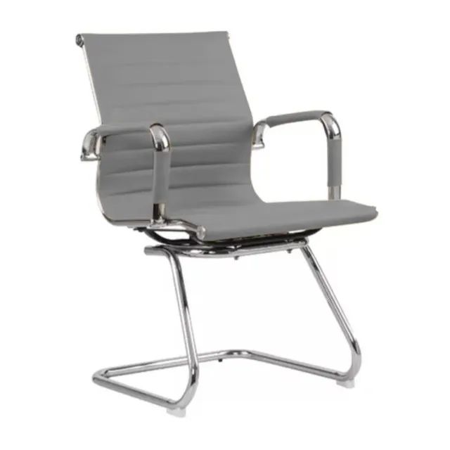 Cadeira Diretor Charles Eames Esteirinha Cinza Design Moderno Conforto Escritório 32880 - Foto 4
