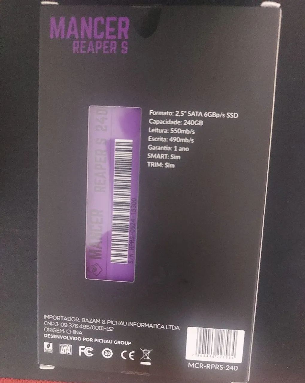 SSD  240GB novo (Envio olx pay) - Foto 2