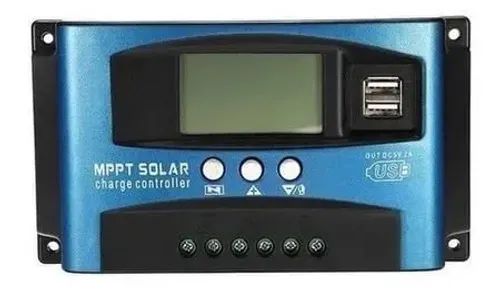Controlador De Carga Mppt 60a Usb 12V 24V para Painel Solar - Foto 6