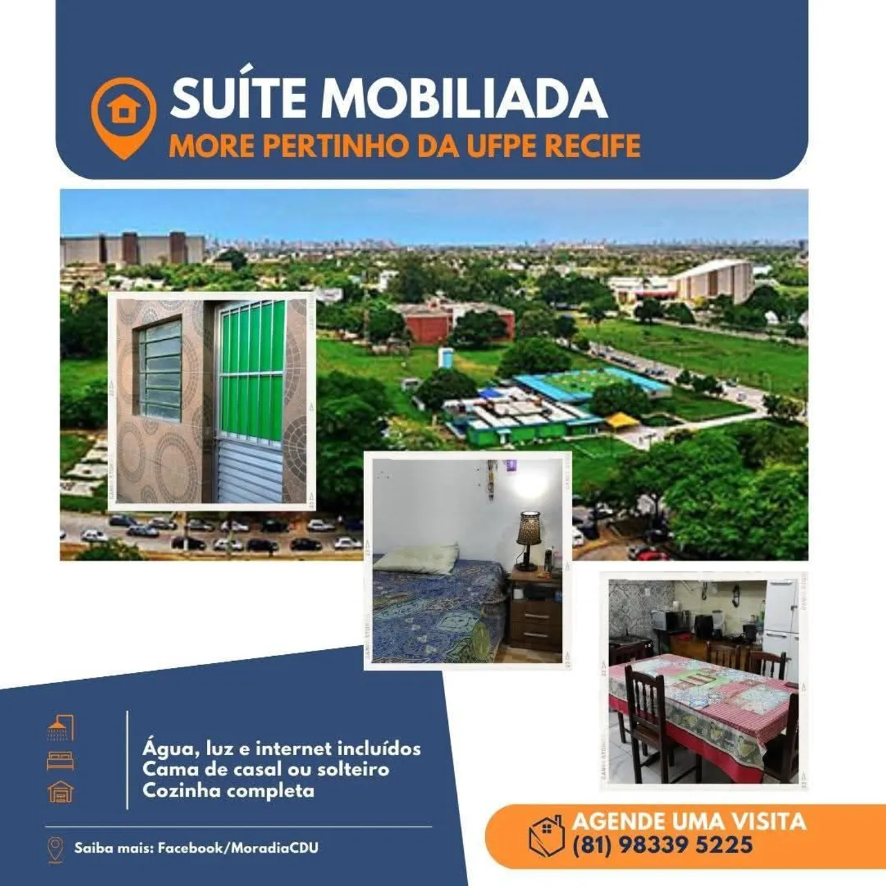 Quer morar perto da UFPE?