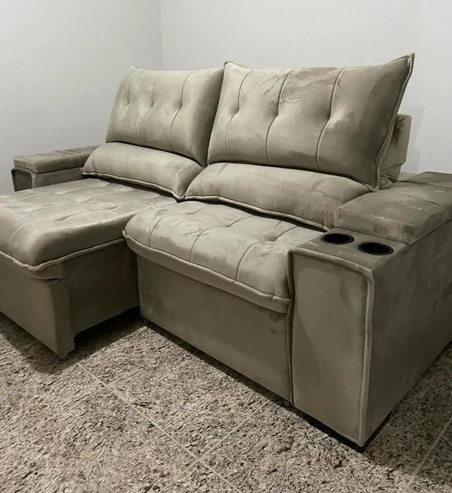 SOFÁ MOLAS DUPLO MOLEJO 2,25 MT PRONTA ENTREGA - Foto 2
