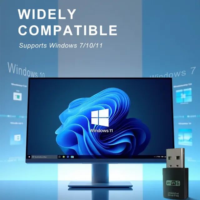 Adaptador Wifi-6 AX1800 Usb + Bluetooth 5.3 Dual Band 2.4g/5ghz 900mbps - Foto 4