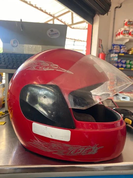 Capacete infantil- vermelho