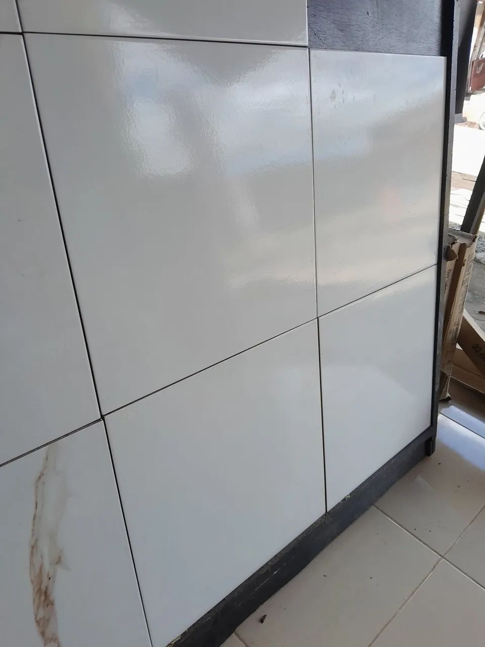 Piso branco neve brilho