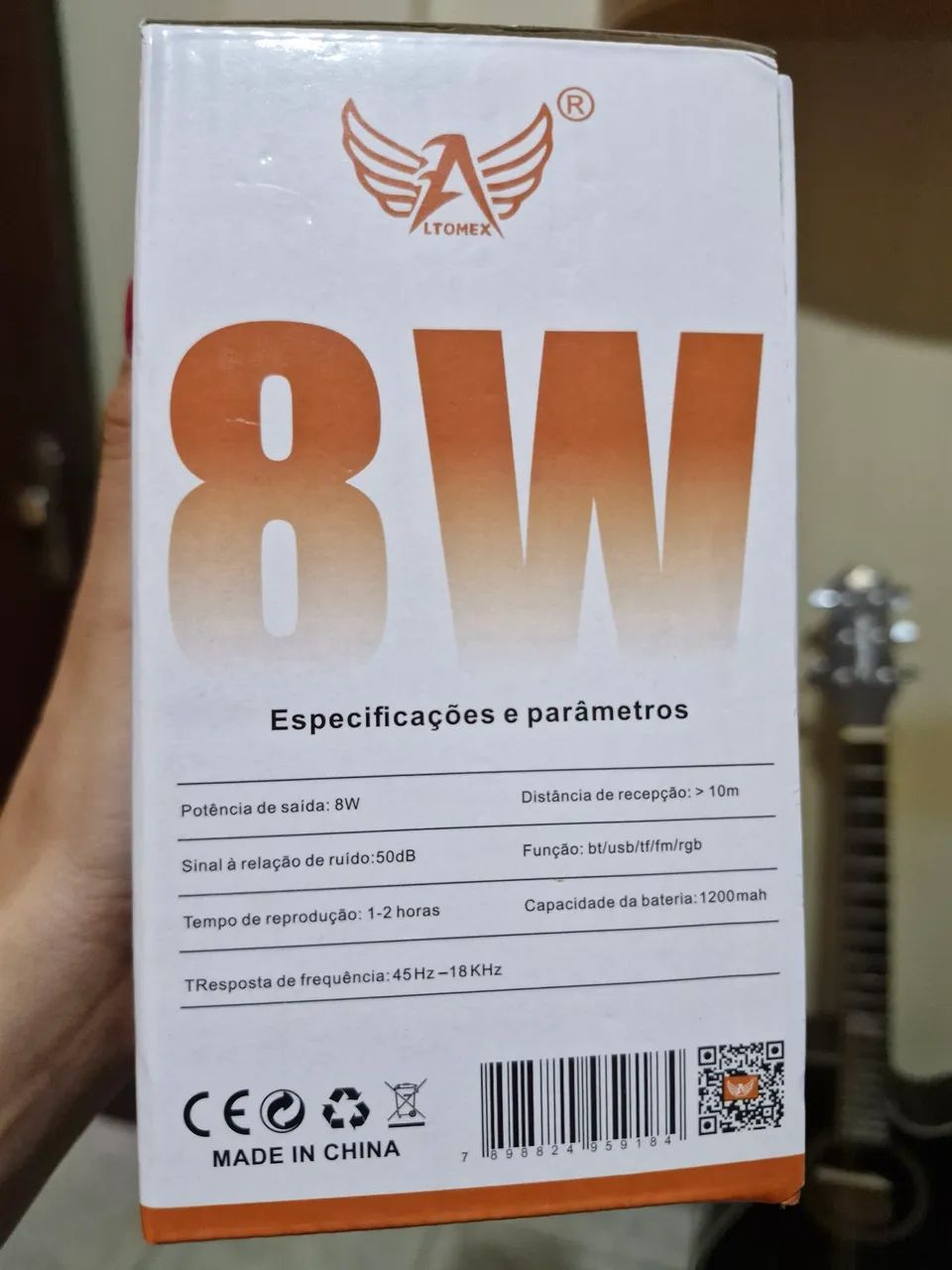 Caixa De Som 8w Bluetooth Altomex - Foto 2