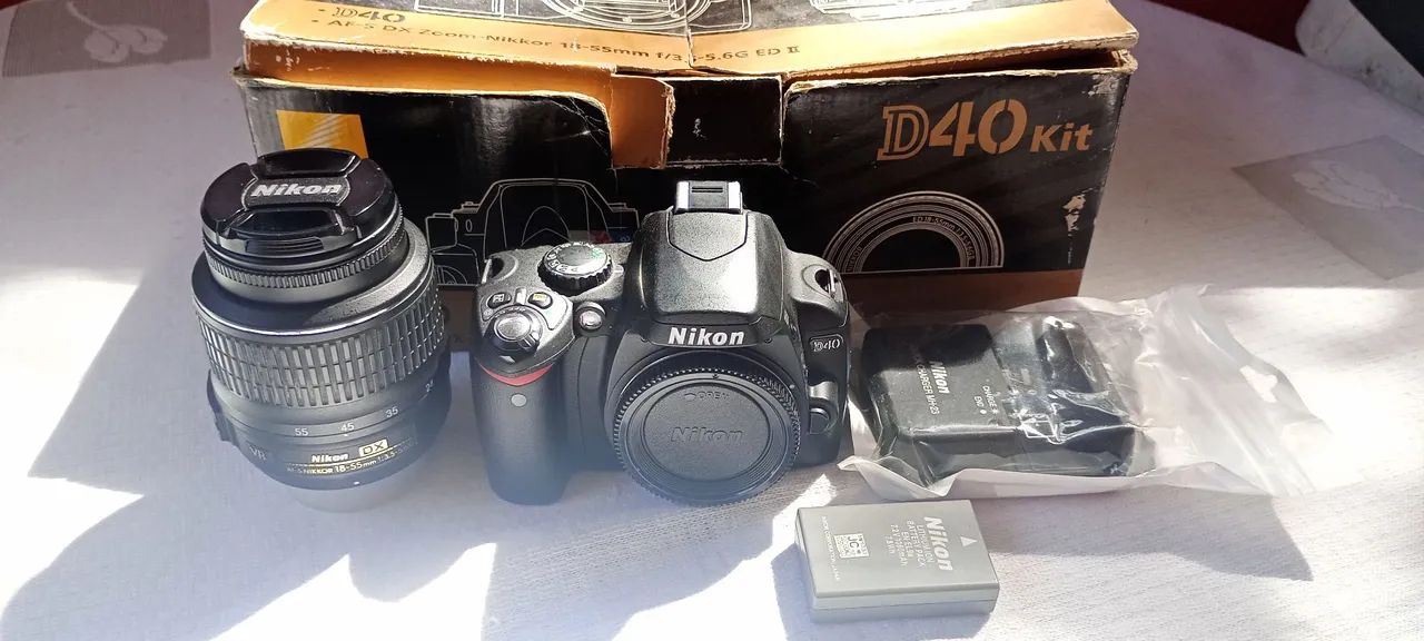 Nikon D40 Kit - totalmente Nova!!  187 cliks