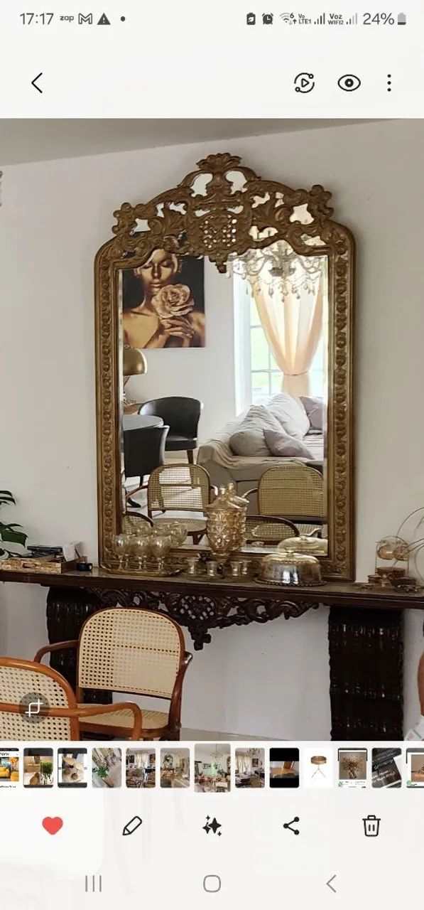 Sideboard and Mirror in Rosewood