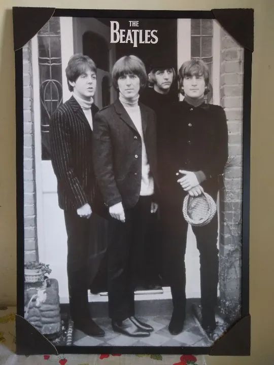 Quadro com foto dos Beatles