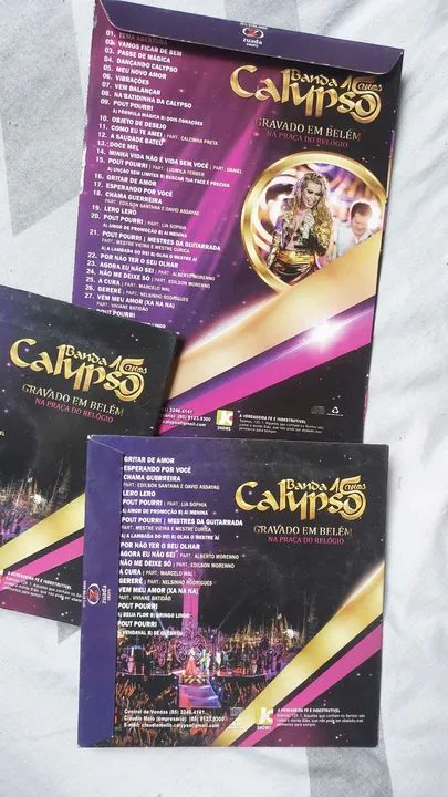 Banda do Calypso 15 anos - DVD completo com os dois CDs  - Foto 3