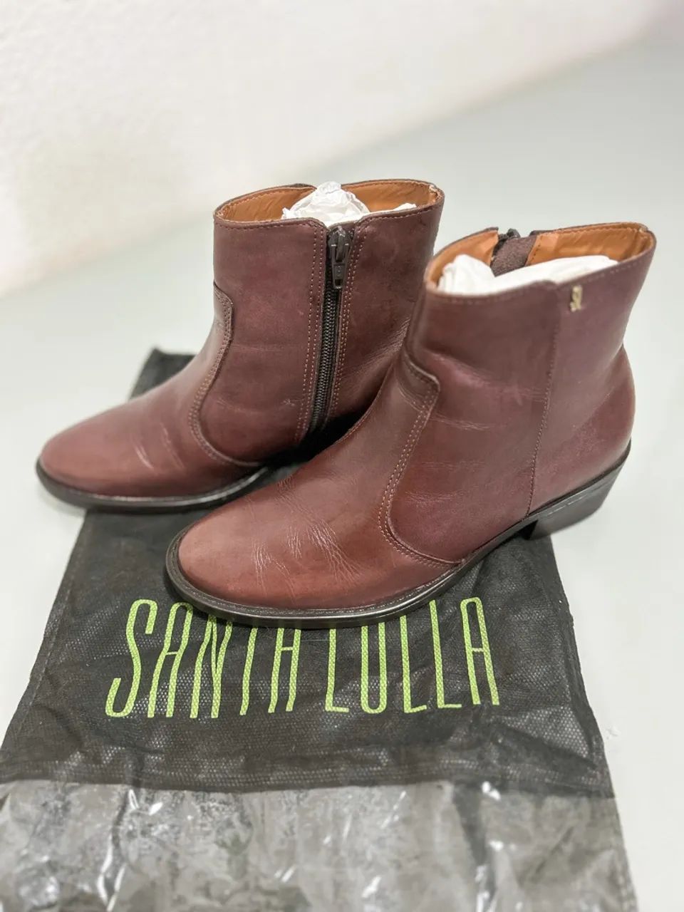 Bota de Couro Santa Lolla Marrom 