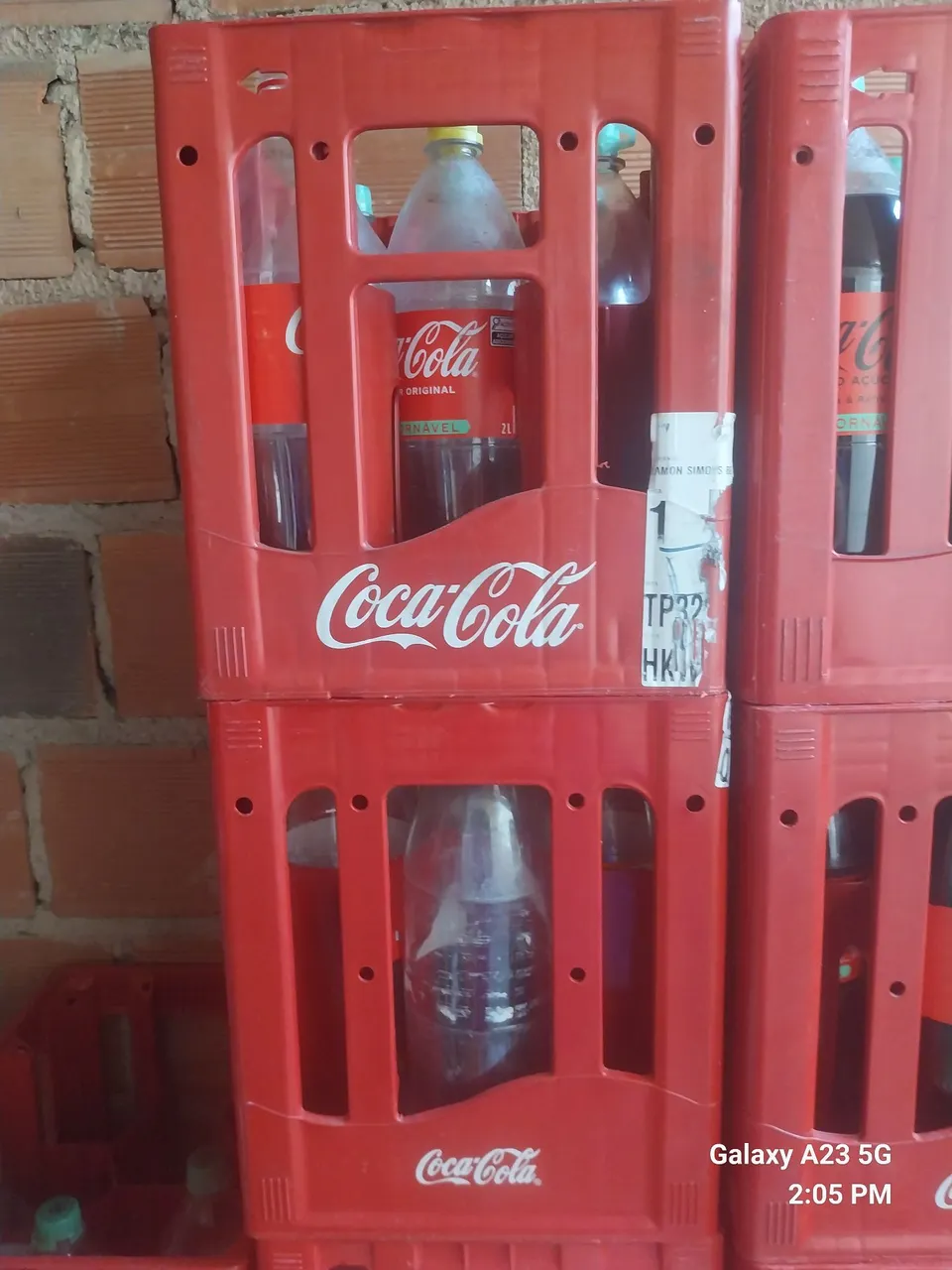 Caixas de Coca-Cola para transporte e organização