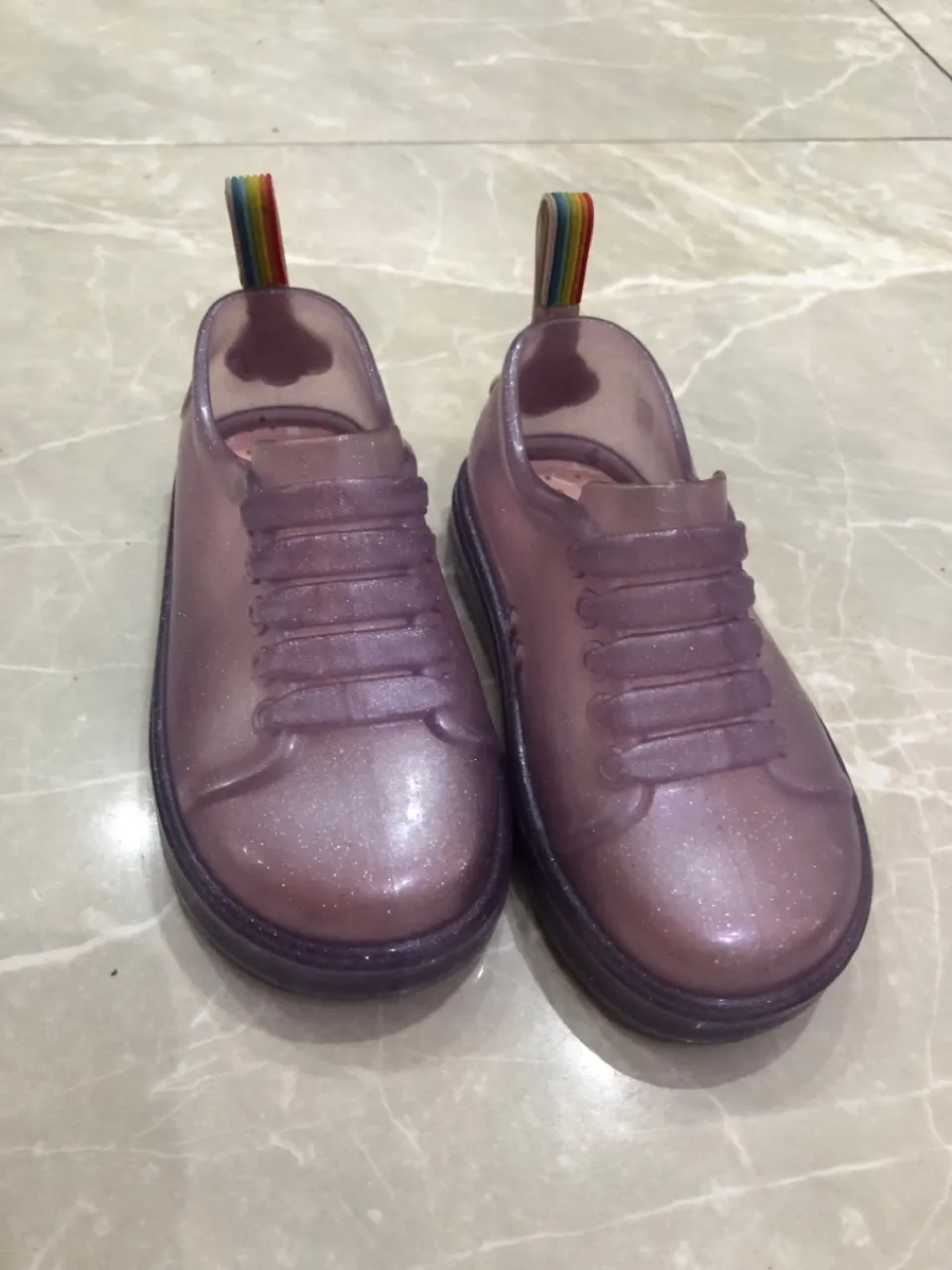 Tênis Melissa Infantil Glitter com Arco-Íris