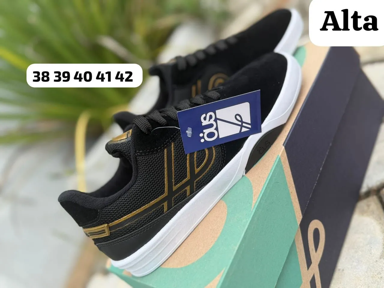 Tênis Premium öus- Preto com Dourado - e branco c cinza 38 ao 43