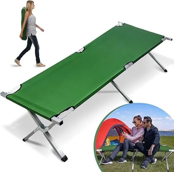 Cama Dobrável Portátil Nautika Jungle Guepardo Até 120Kg Verde