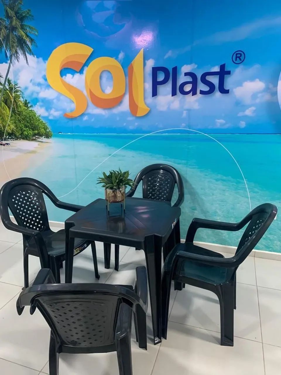 Jogo de mesa Jacarecica SolPlast