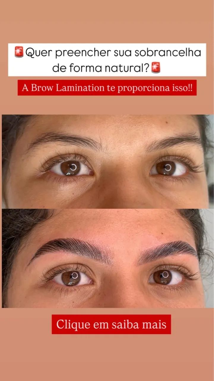 Brow Lamination: Sobrancelhas impecáveis e naturais