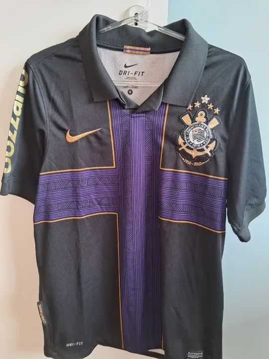 Camisa Oficial Corinthians Centenário 2010 Cruz de São Jorge (P) - Foto 4