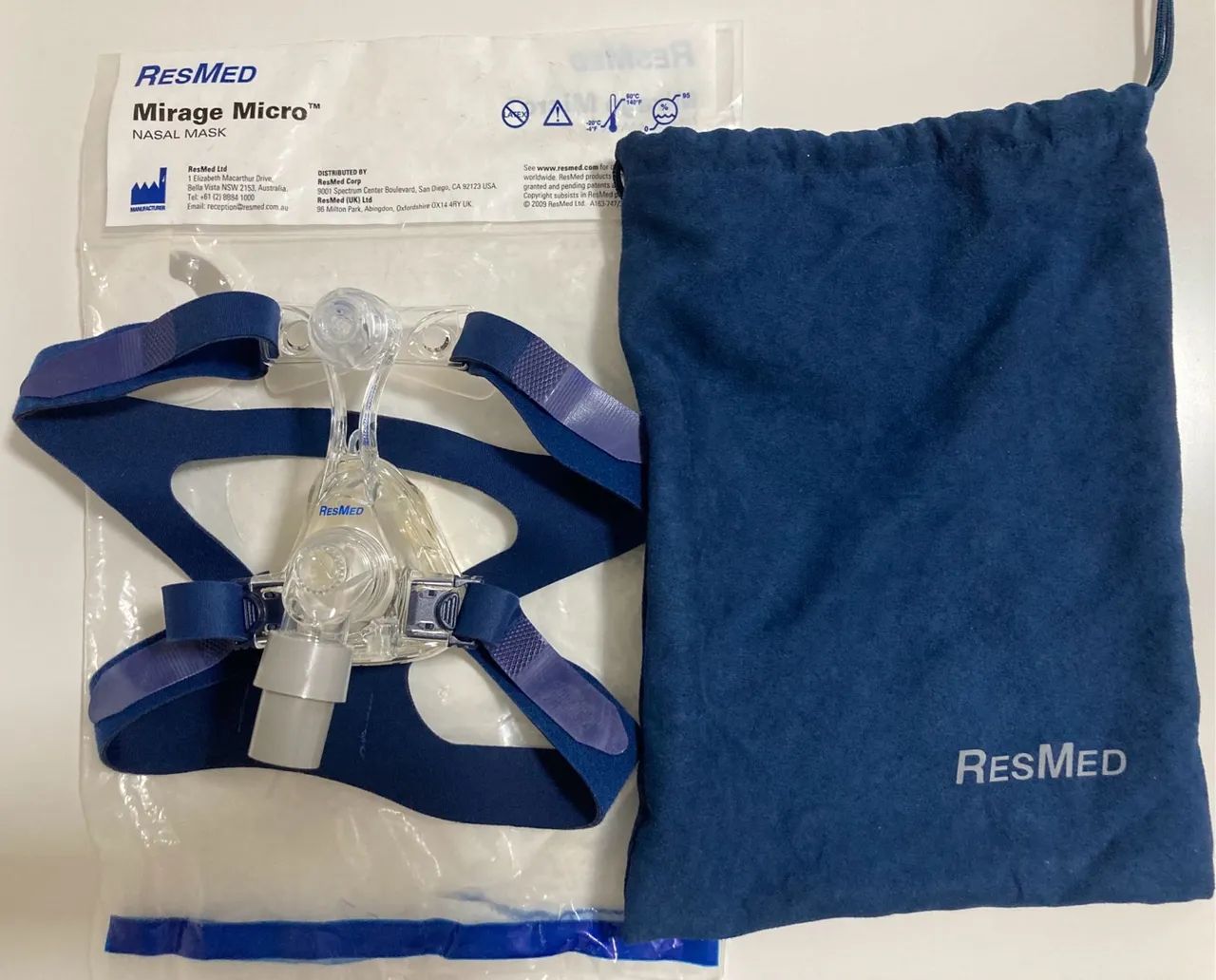 Máscara Cpap Bipap Apneia do Sono Ronco - ResMed Mirage Micro - Foto 3