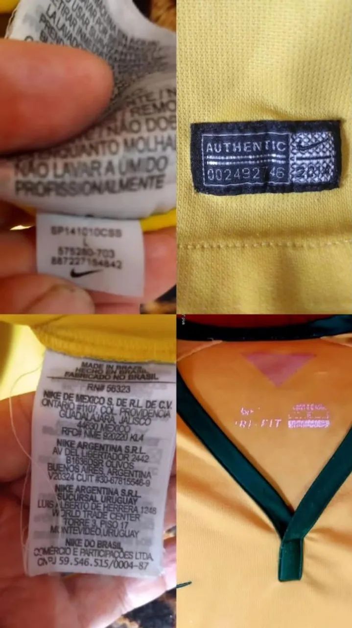 Camiseta Brasil 2014 Nike tamanho G - Foto 2