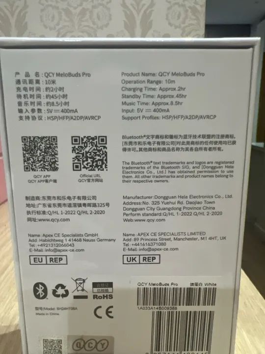Fones de Ouvido QCY HT08 MeloBuds Pro - Novo e Lacrado - Bluetooth - Foto 2
