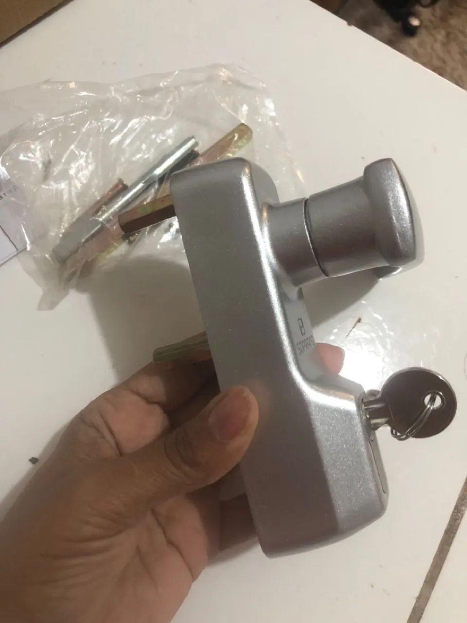 Fechadura Para Barra Antipânico 5124 Prata C/ Chave Soprano