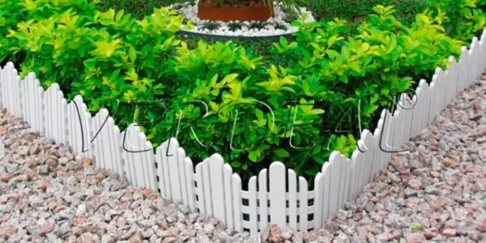 Cerca Decorativa De Jardim Branco - Foto 2