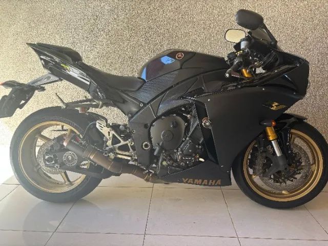 YAMAHA R1 MOTOR  CROSSPLANE 2010/2010 PRETO FOSCO