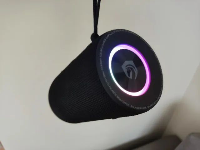 Caixa Som USB Bluetooth Prova D'água com LED RGB TN20 - Foto 3