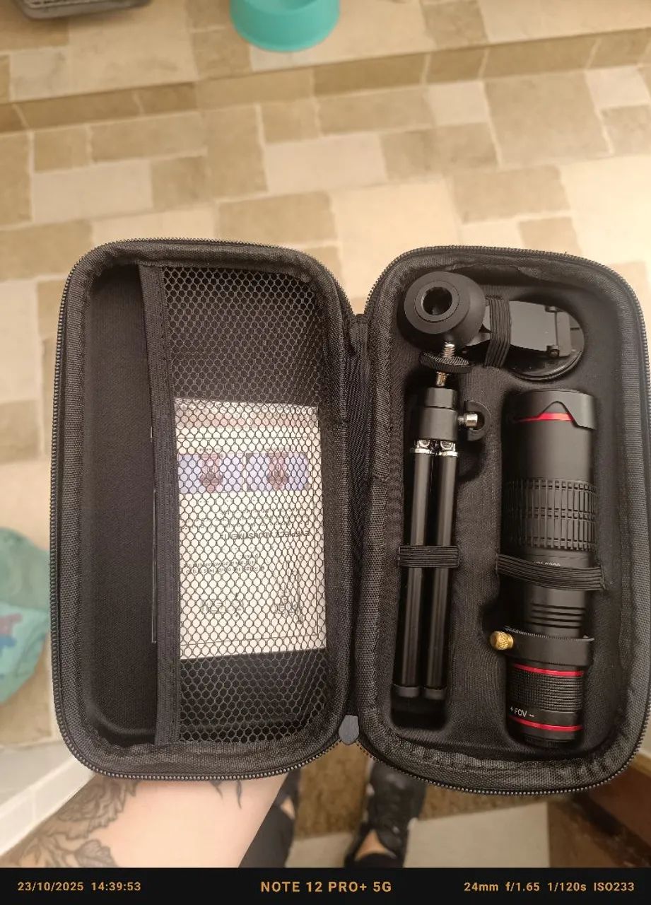 Lente telefoto universal para celular 36x