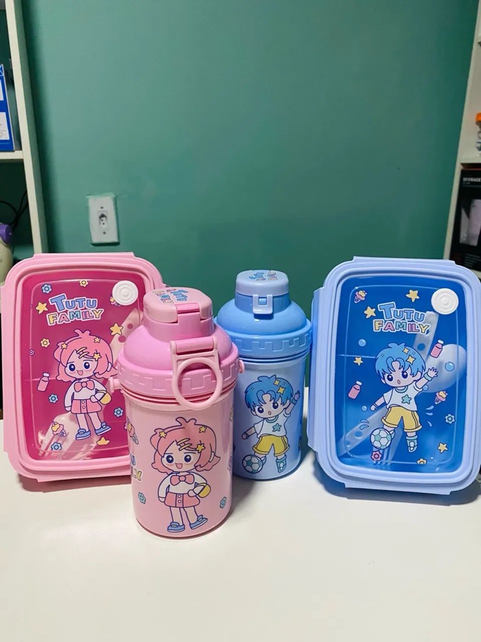 Kit Lancheira e Garrafa Infantil