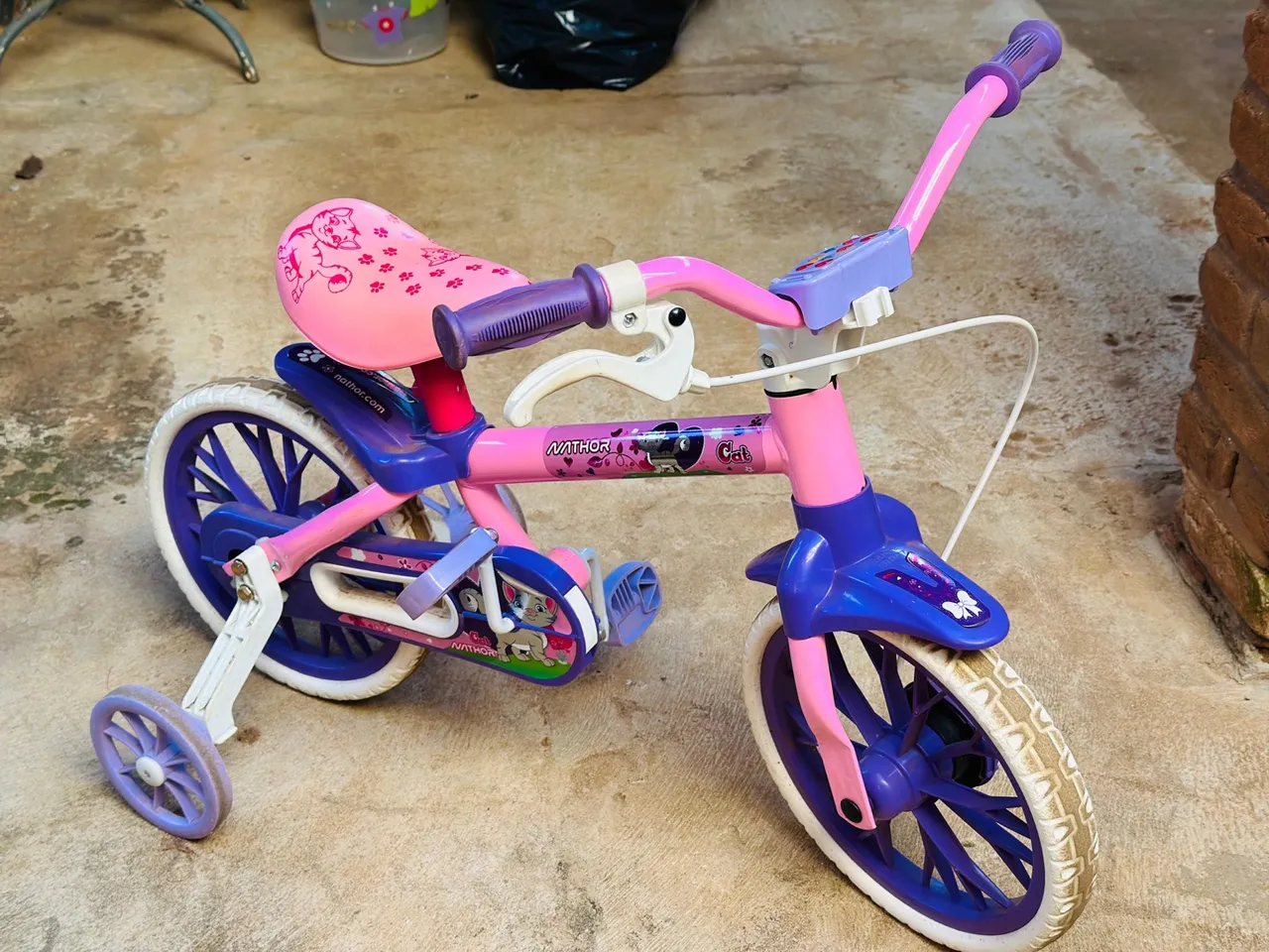 Bicicleta Infantil Nathor - Rosa e Azul