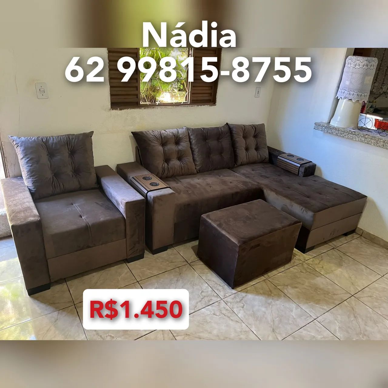 Sofá jogo com poltrona 