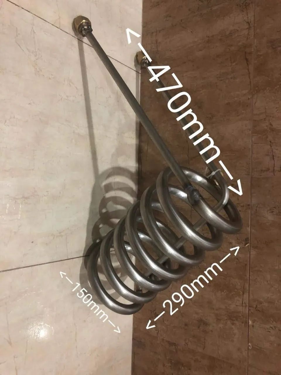Serpentina de titânio 1.5hp