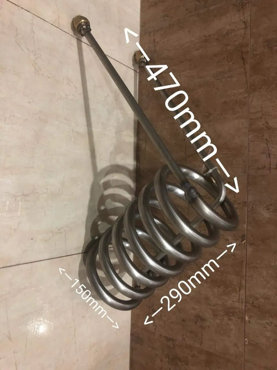 Serpentina de titânio 1.5hp