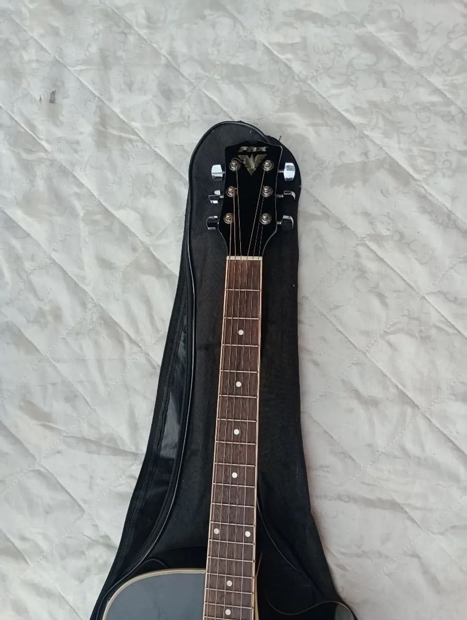 Violão PHX Preto + Capa - Ótimo estado! - Foto 5