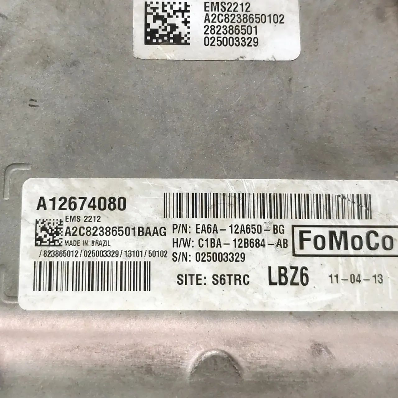 Kit code módulo injeção Ford New Fiesta 1.6 Powershift 2014