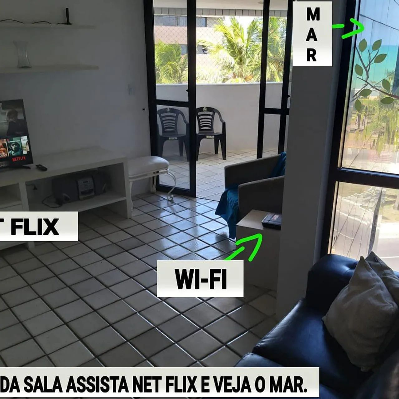 Apto 2/4 Beira Mar Wi Fi piscina completo - Foto 2