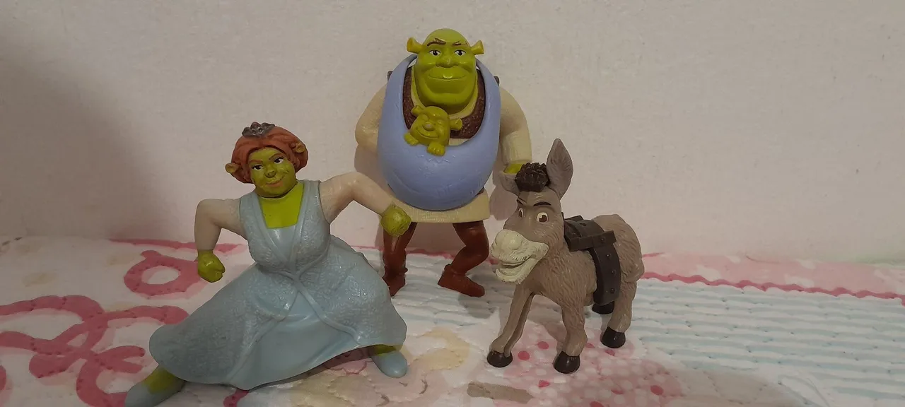 Shrek, Fiona e Burro - Brinquedos de Personagens