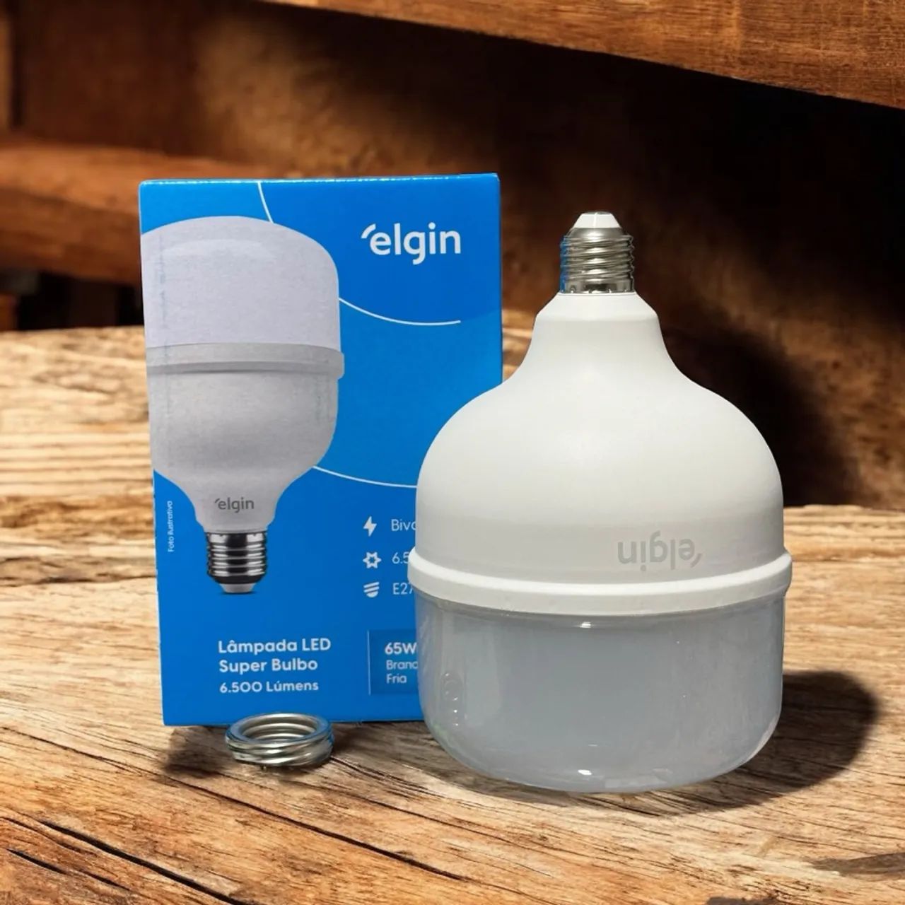 Lâmpada LED Elgin Super Bulbo 65W - 6.500 Lúmens