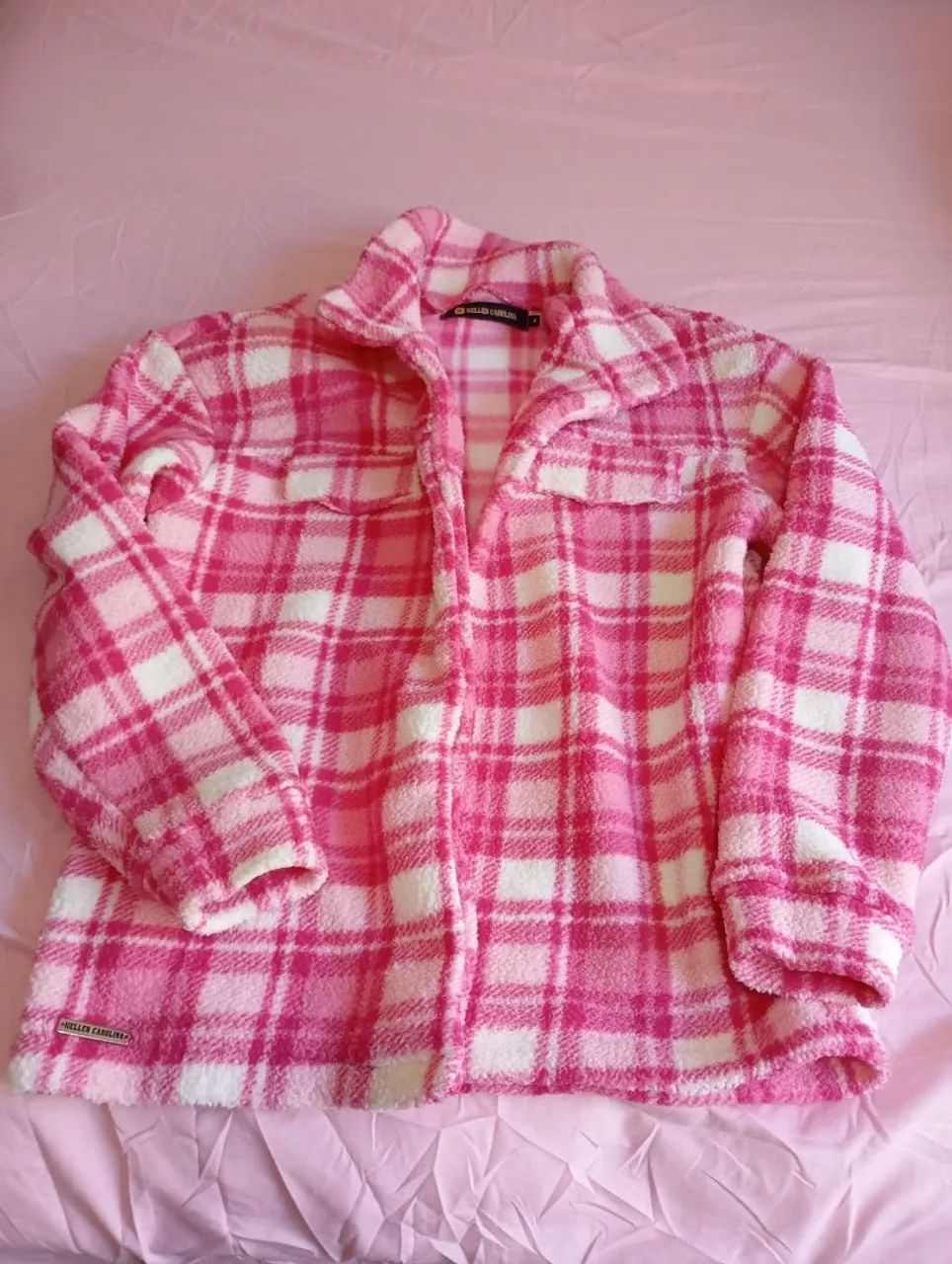 Camisola Flanela Pink Xadrez - Foto 3