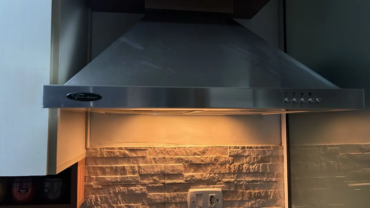 Coifa E Depurador De Parede Pirâmide Fisher Inox 220V