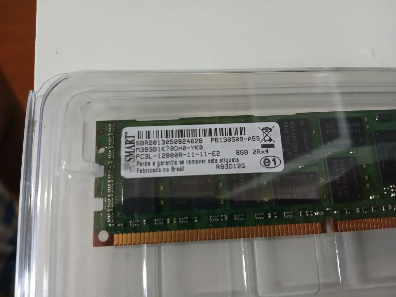 Memória Ram 8GB Servidor PC3L-12800R Smart - Foto 2