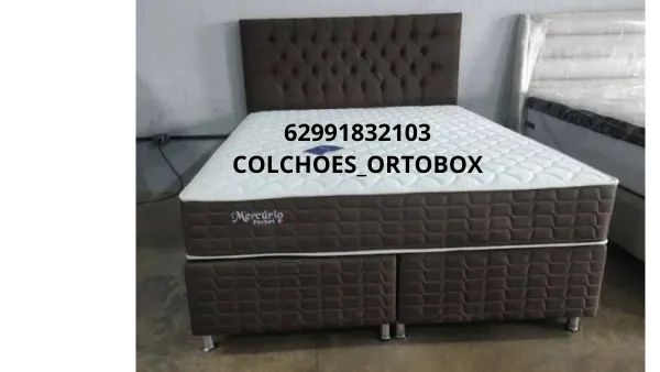 Base e Colchão queen size 