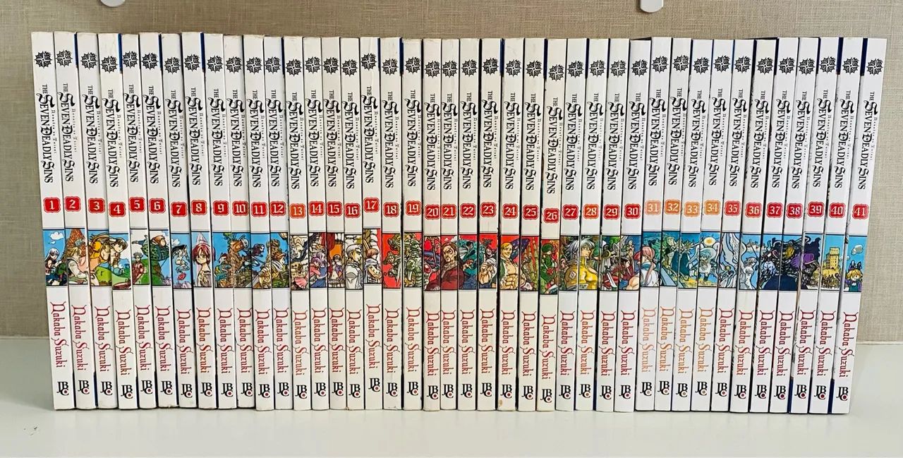 Coleção Completa Mangá The Seven Deadly Sins (Jbc) volumes 1 ao 41