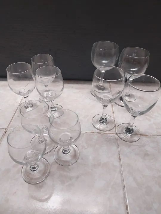 Jogo de Taças de Vidro para Vinho branco, tinto,rosê e água  - Foto 3