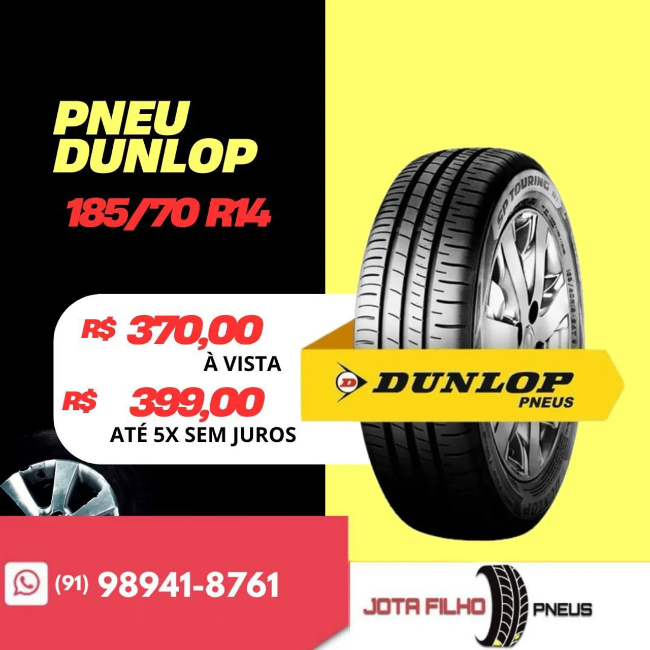 Pneu Dunlop 185/70 R14 - SP Touring